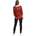 Folk flowers pattern Floral surface design Seamless pattern Chiffon Quarter Sleeve Blouse View2