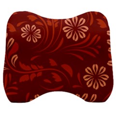 Folk Flowers Pattern Floral Surface Design Seamless Pattern Velour Head Support Cushion by Eskimos