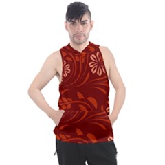 Folk Flowers Pattern Floral Surface Design Seamless Pattern Men s Sleeveless Hoodie by Eskimos