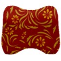 Folk flowers pattern Floral surface design Seamless pattern Velour Head Support Cushion View1