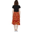 Folk flowers pattern Floral surface design Seamless pattern Frill Hi Low Chiffon Skirt View2