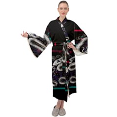 Snakeart Maxi Velour Kimono by Sparkle