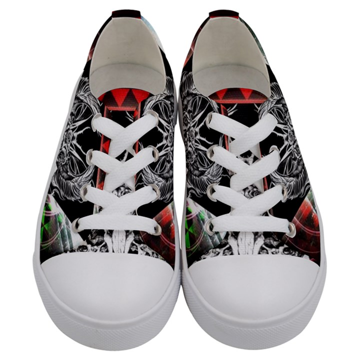 Skullart Kids  Low Top Canvas Sneakers