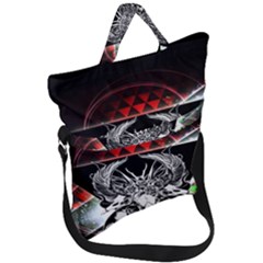 Skullart Fold Over Handle Tote Bag by Sparkle