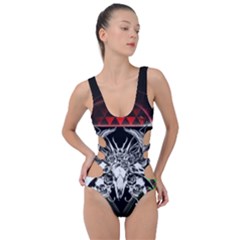 Skullart Side Cut Out Swimsuit by Sparkle