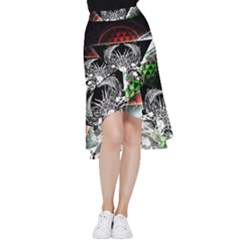 Skullart Frill Hi Low Chiffon Skirt by Sparkle