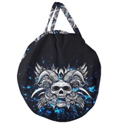 Skullart Giant Round Zipper Tote by Sparkle