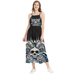 Skullart Boho Sleeveless Summer Dress by Sparkle