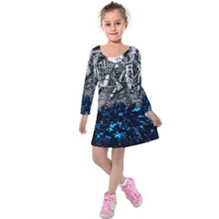 Movie Kids  Long Sleeve Velvet Dress by Sparkle