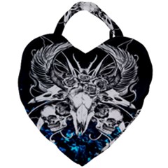 Skullart Giant Heart Shaped Tote by Sparkle