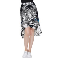 Skullart Frill Hi Low Chiffon Skirt by Sparkle