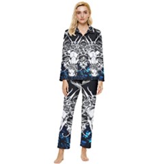 Skullart Womens  Long Sleeve Pocket Pajamas Set