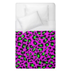 Pink And Green Leopard Spots Pattern Duvet Cover (single Size) by Casemiro