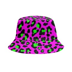 Pink And Green Leopard Spots Pattern Bucket Hat by Casemiro