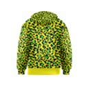 Yellow and green, neon leopard spots pattern Kids  Zipper Hoodie View2