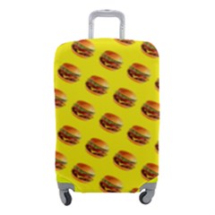 Vector Burgers, Fast Food Sandwitch Pattern At Yellow Luggage Cover (small) by Casemiro