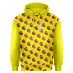 Vector Burgers, Fast Food Sandwitch Pattern At Yellow Men s Overhead Hoodie by Casemiro