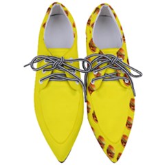 Vector Burgers, Fast Food Sandwitch Pattern At Yellow Pointed Oxford Shoes by Casemiro