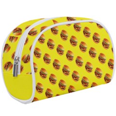 Vector Burgers, Fast Food Sandwitch Pattern At Yellow Make Up Case (large) by Casemiro