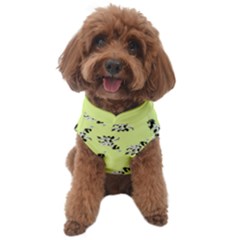 Black And White Vector Flowers At Canary Yellow Dog Sweater by Casemiro