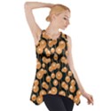 Orange Dandelions On A Dark Background Side Drop Tank Tunic View1