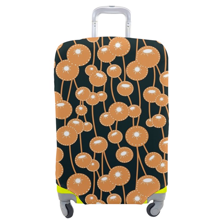 Orange Dandelions On A Dark Background Luggage Cover (Medium)