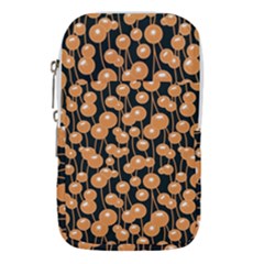 Orange Dandelions On A Dark Background Waist Pouch (large) by SychEva