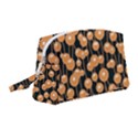 Orange Dandelions On A Dark Background Wristlet Pouch Bag (Medium) View1