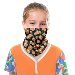 Orange Dandelions On A Dark Background Face Covering Bandana (kids) by SychEva