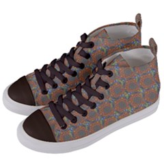 Desert Flower Women s Mid-top Canvas Sneakers