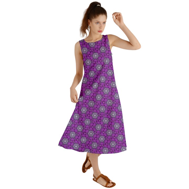 Purple Royale Summer Maxi Dress