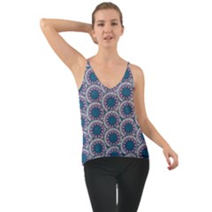 Blue Dot River Chiffon Cami