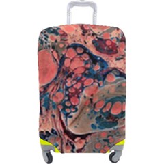 Abstract Marbling Luggage Cover (large)