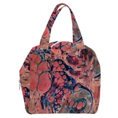 Abstract Marbling Boxy Hand Bag by kaleidomarblingart