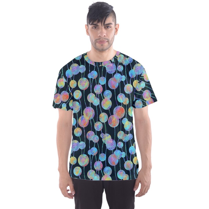 Multi-colored Circles Men s Sport Mesh Tee