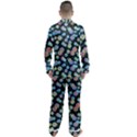 Multi-colored Circles Men s Long Sleeve Satin Pajamas Set View2