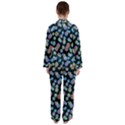 Multi-colored Circles Satin Long Sleeve Pajamas Set View2