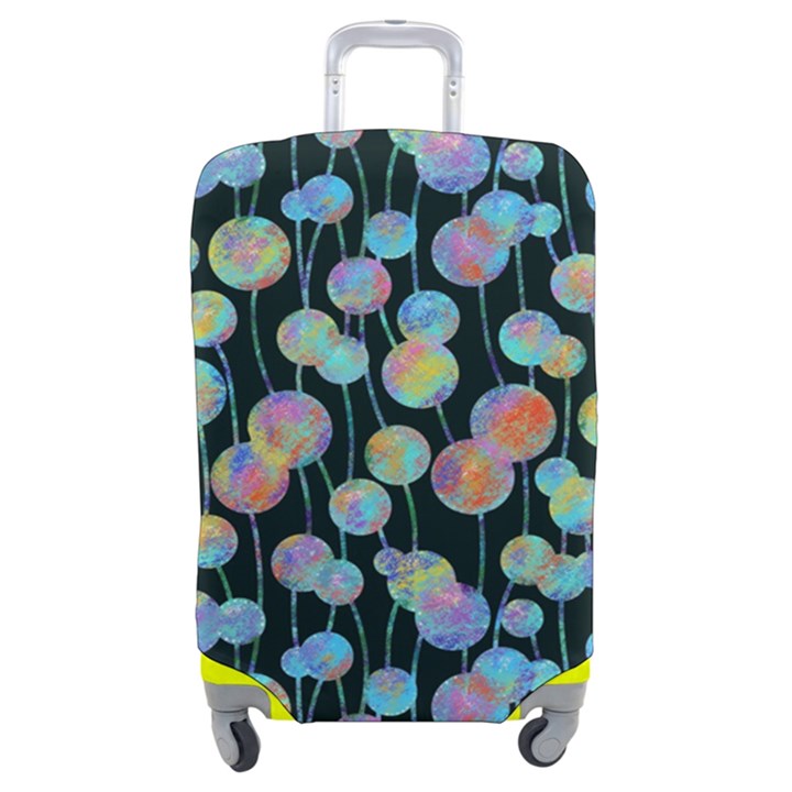 Multi-colored Circles Luggage Cover (Medium)