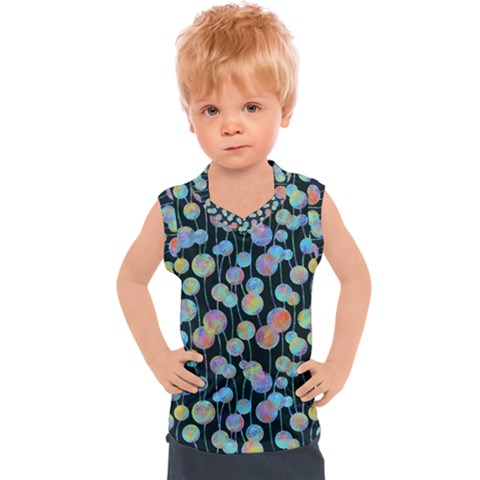 Multi-colored Circles Kids  Sport Tank Top by SychEva