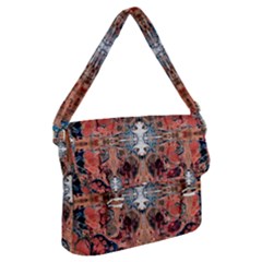 Abstract Marbled Patterns Buckle Messenger Bag by kaleidomarblingart