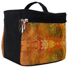 Red Flames Make Up Travel Bag (big) by kaleidomarblingart