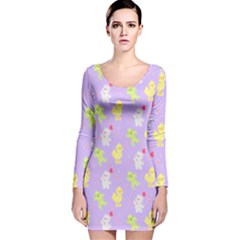 My Adventure Pastel Long Sleeve Velvet Bodycon Dress by thePastelAbomination