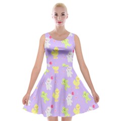 My Adventure Pastel Velvet Skater Dress by thePastelAbomination