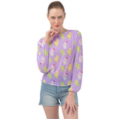 My Adventure Pastel Banded Bottom Chiffon Top