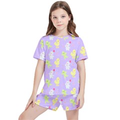 My Adventure Pastel Kids  Tee And Sports Shorts Set