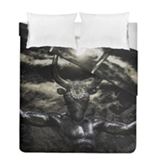 Creepy Mythological Artwork Collage Duvet Cover Double Side (full/ Double Size) by dflcprintsclothing