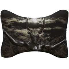 Creepy Mythological Artwork Collage Seat Head Rest Cushion by dflcprintsclothing