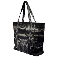 Creepy Mythological Artwork Collage Zip Up Canvas Bag by dflcprintsclothing