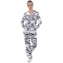 Black and white Abstract pattern, ovals Women s Tracksuit View1