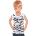 Black and white Abstract pattern, ovals Kids  Sport Tank Top View1